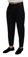 Dolce & Gabbana Black Cotton Chino Formal Pants -   -  Dolce & Gabbana.