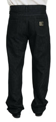 Dolce & Gabbana Black Washed Cotton Men Casual Denim Jeans -   -  Dolce & Gabbana.