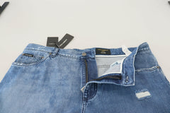 Dolce & Gabbana Blue Washed Cotton Casual Denim Jeans -   -  Dolce & Gabbana.