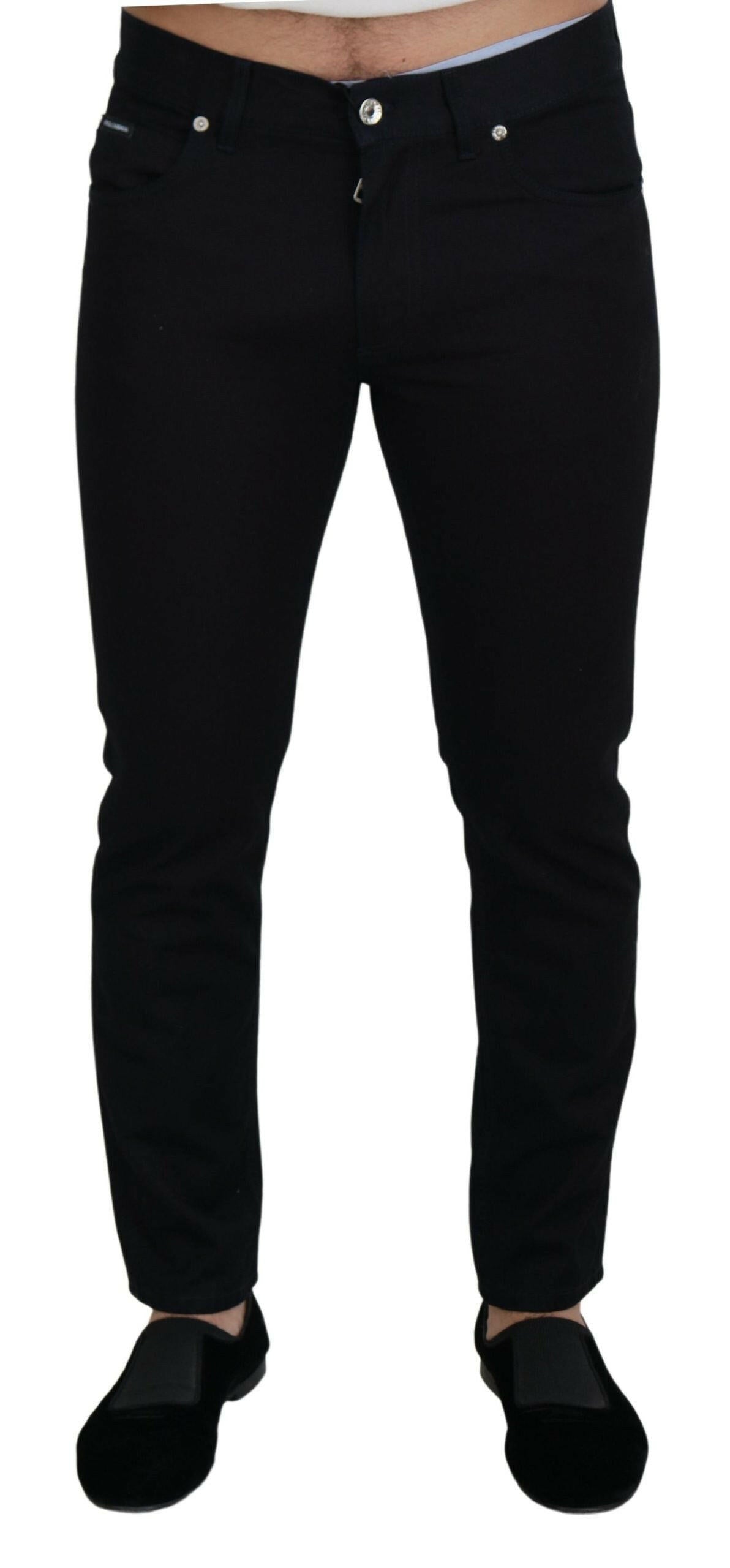 Dolce & Gabbana Black Cotton Skinny Casual Denim Jeans -   -  Dolce & Gabbana.