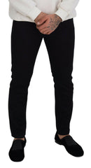 Dolce & Gabbana Black Cotton Skinny Casual Denim Jeans -   -  Dolce & Gabbana.