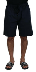 Dolce & Gabbana Blue Bermuda Mid Waist Casual Shorts -   -  Dolce & Gabbana.