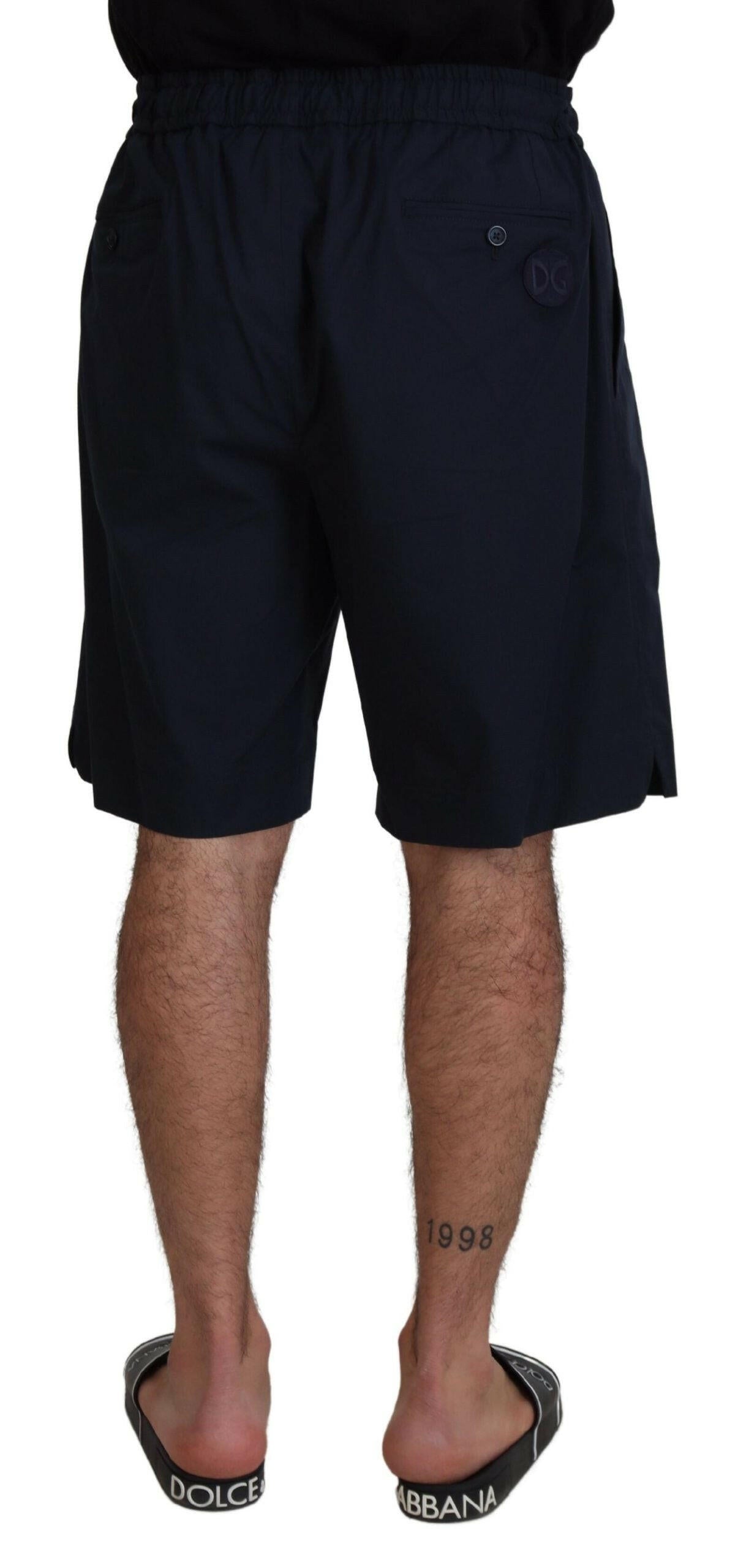 Dolce & Gabbana Blue Bermuda Mid Waist Casual Shorts -   -  Dolce & Gabbana. Dolce & Gabbana Blue Bermuda Mid Waist Casual Shorts -   -  Dolce & Gabbana.