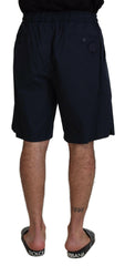 Dolce & Gabbana Blue Bermuda Mid Waist Casual Shorts -   -  Dolce & Gabbana.