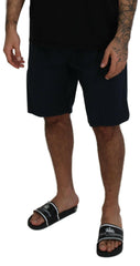 Dolce & Gabbana Blue Bermuda Mid Waist Casual Shorts -   -  Dolce & Gabbana.