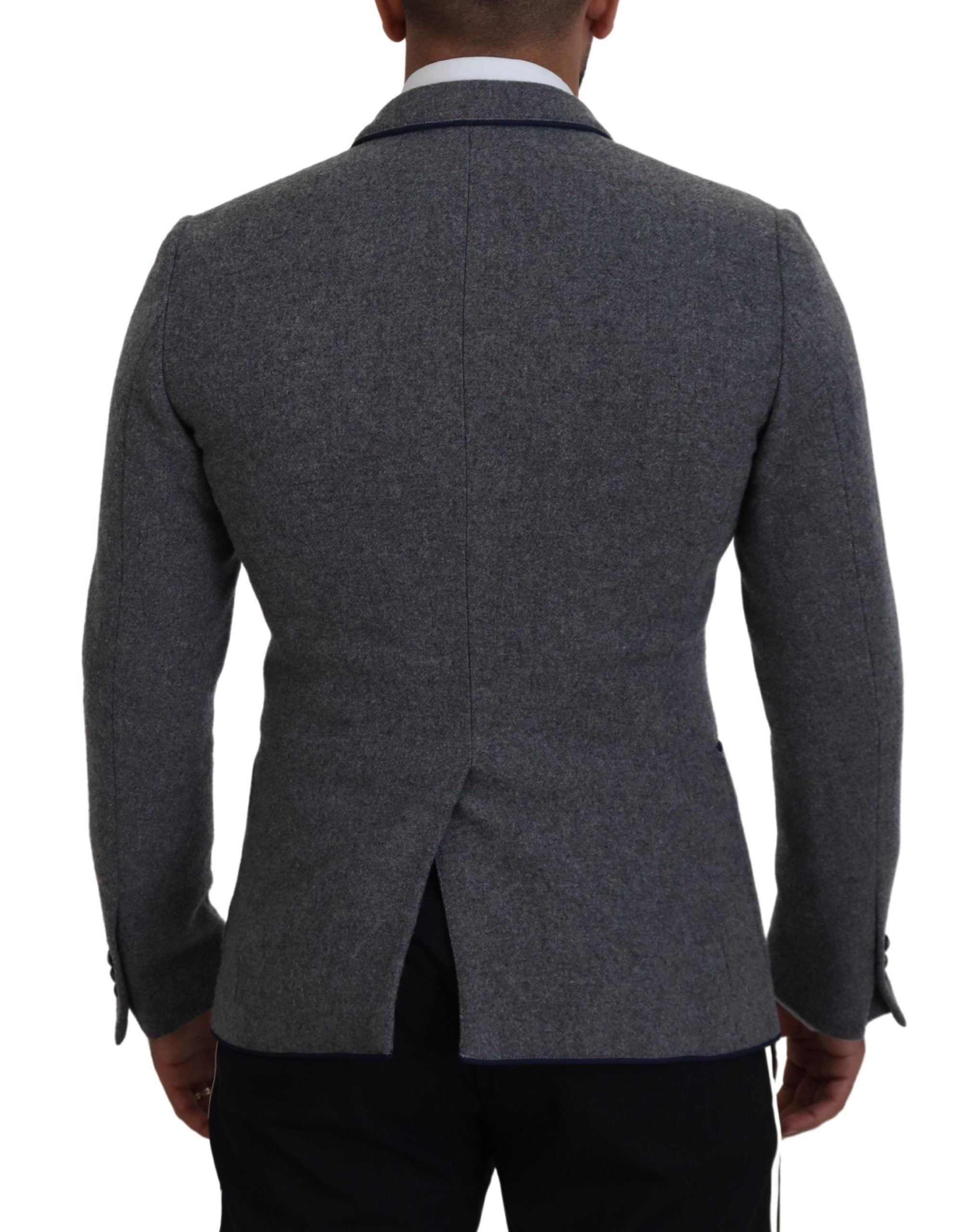 Dolce & Gabbana Gray Wool Roses Slim Fit Jacket Blazer -   -  Dolce & Gabbana. Dolce & Gabbana Gray Wool Roses Slim Fit Jacket Blazer -   -  Dolce & Gabbana.