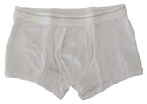 Dolce & Gabbana White Cotton Blend Regular Boxer Underwear -   -  Dolce & Gabbana.