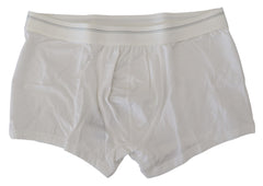Dolce & Gabbana White Cotton Blend Regular Boxer Underwear -   -  Dolce & Gabbana.