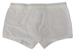 Dolce & Gabbana White Cotton Blend Regular Boxer Underwear -   -  Dolce & Gabbana.