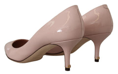 Dolce & Gabbana Pink Patent Leather Kitten Heels Pumps Shoes -   -  Dolce & Gabbana.