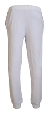 John Galliano White Cotton Logo Mens Jogger Pants -   -  John Galliano.