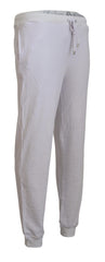 John Galliano White Cotton Logo Mens Jogger Pants -   -  John Galliano.