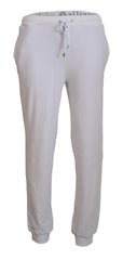 John Galliano White Cotton Logo Mens Jogger Pants -   -  John Galliano.