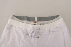 John Galliano White Cotton Logo Mens Jogger Pants -   -  John Galliano.