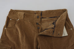 Ermanno Scervino Brown Cotton Corduroy Cargo Pants -   -  Ermanno Scervino.