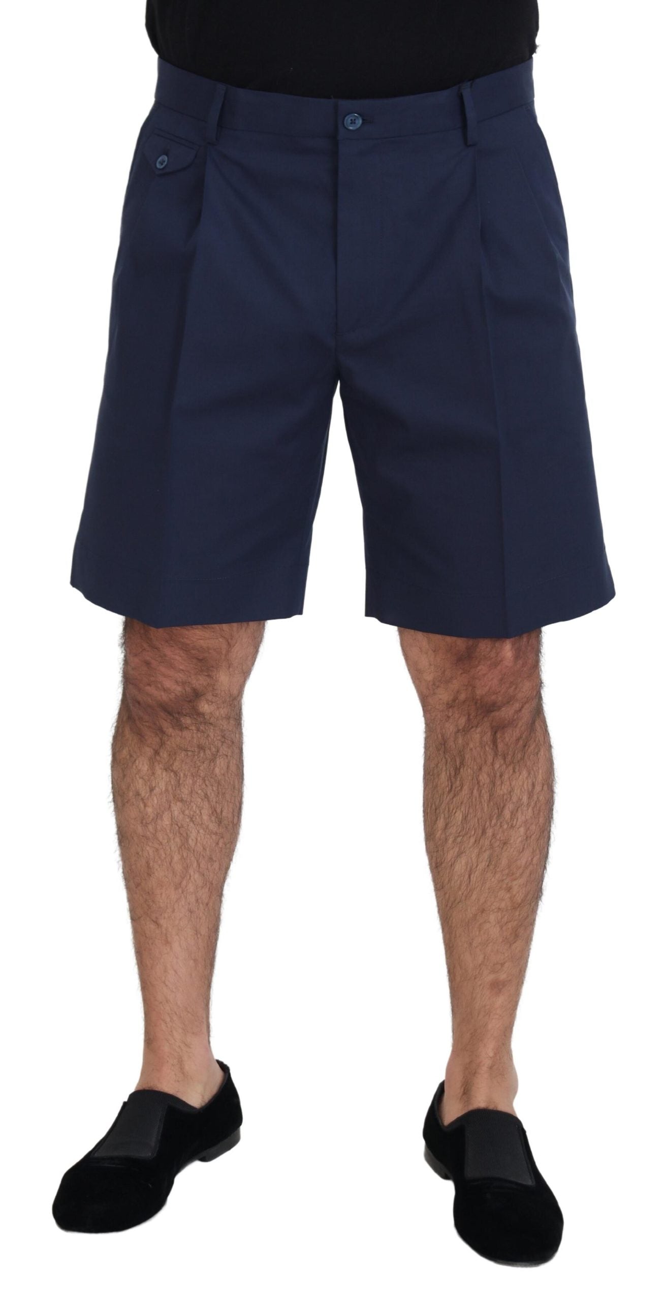 Dolce & Gabbana Blue Chinos Cotton Stretch Casual Shorts -   -  Dolce & Gabbana.