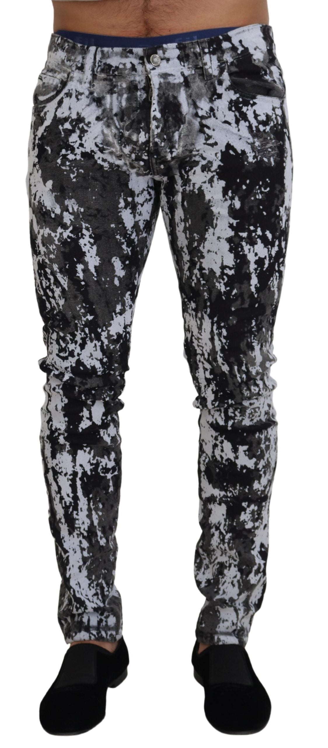 Dolce & Gabbana Multicolor Cotton Tie Dye Skinny Denim Jeans -   -  Dolce & Gabbana.