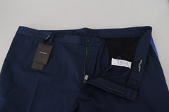 Dolce & Gabbana Blue Cotton Men Cropped Pants -   -  Dolce & Gabbana.