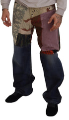 Dolce & Gabbana Multicolor Silk Patchwork Men Denim Jeans -   -  Dolce & Gabbana.