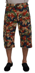 Dolce & Gabbana Multicolor Cotton Camouflaged Cargo Shorts -   -  Dolce & Gabbana.