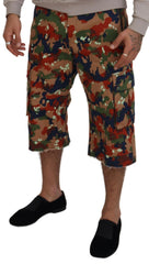 Dolce & Gabbana Multicolor Cotton Camouflaged Cargo Shorts -   -  Dolce & Gabbana.