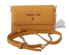 Patrizia Pepe Yellow Logo Leather Shoulder Strap Sling Bag -  Luxury Shoulder Bag for Women -  Patrizia Pepe.