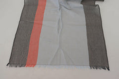 Costume National Multicolor Cotton Shawl Wrap Scarf - - Costume National.