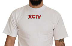 GCDS White Logo Print Cotton Short Sleeves T-shirt -   -  GCDS.