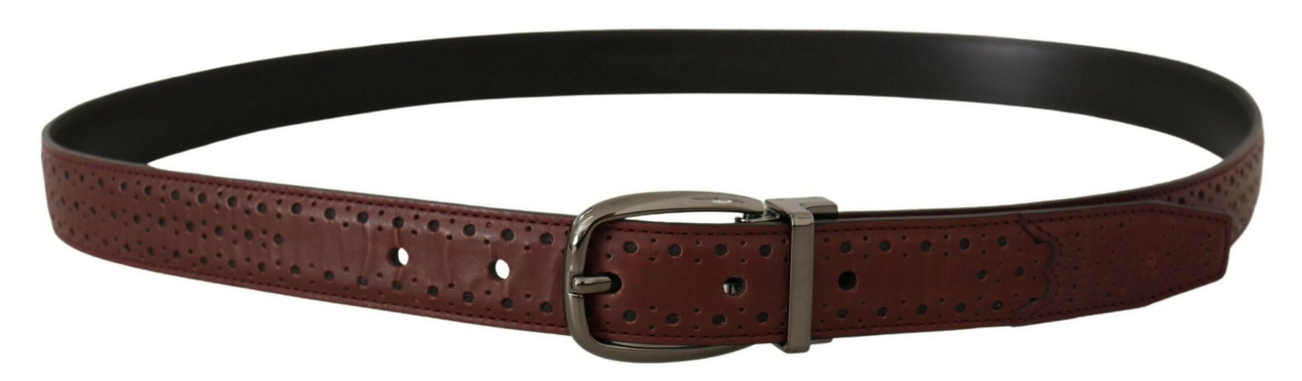 Dolce & Gabbana Brown Perforated Leather Metal Buckle Belt -   -  Dolce & Gabbana. Dolce & Gabbana Brown Perforated Leather Metal Buckle Belt -   -  Dolce & Gabbana.