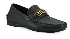 Versace Elegant Black Calf Leather Men's Loafers -   -  Versace.