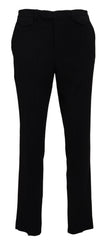 BENCIVENGA Black Cotton Straight Fit Men Formal Pants -   -  BENCIVENGA.