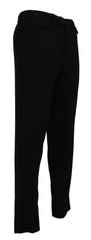 BENCIVENGA Black Cotton Straight Fit Men Formal Pants -   -  BENCIVENGA.