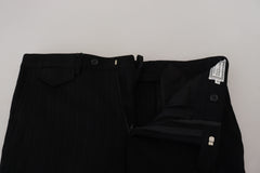 BENCIVENGA Black Cotton Straight Fit Men Formal Pants -   -  BENCIVENGA.