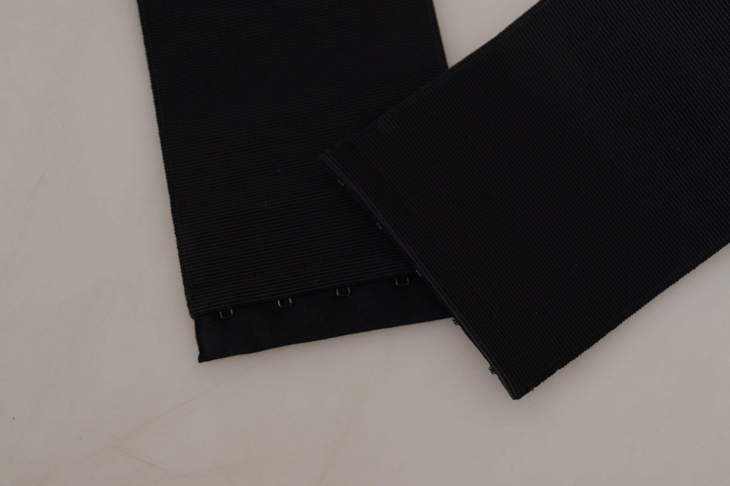 Dolce & Gabbana Black Silk Brass Crystal Embellished Waist Belt -   -  Dolce & Gabbana. Dolce & Gabbana Black Silk Brass Crystal Embellished Waist Belt -   -  Dolce & Gabbana.