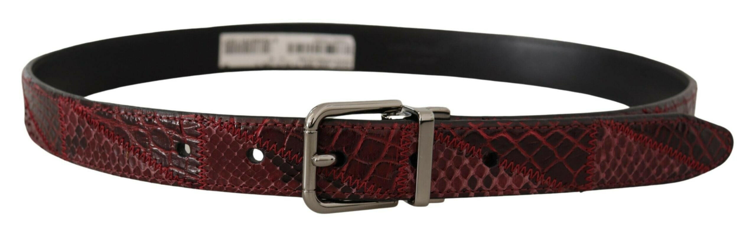 Dolce & Gabbana Red Exotic Leather Metal Logo Buckle Belt -   -  Dolce & Gabbana. Dolce & Gabbana Red Exotic Leather Metal Logo Buckle Belt -   -  Dolce & Gabbana.