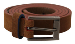 Dolce & Gabbana Brown Logo Engraved Metal Waist Buckle Belt -   -  Dolce & Gabbana.