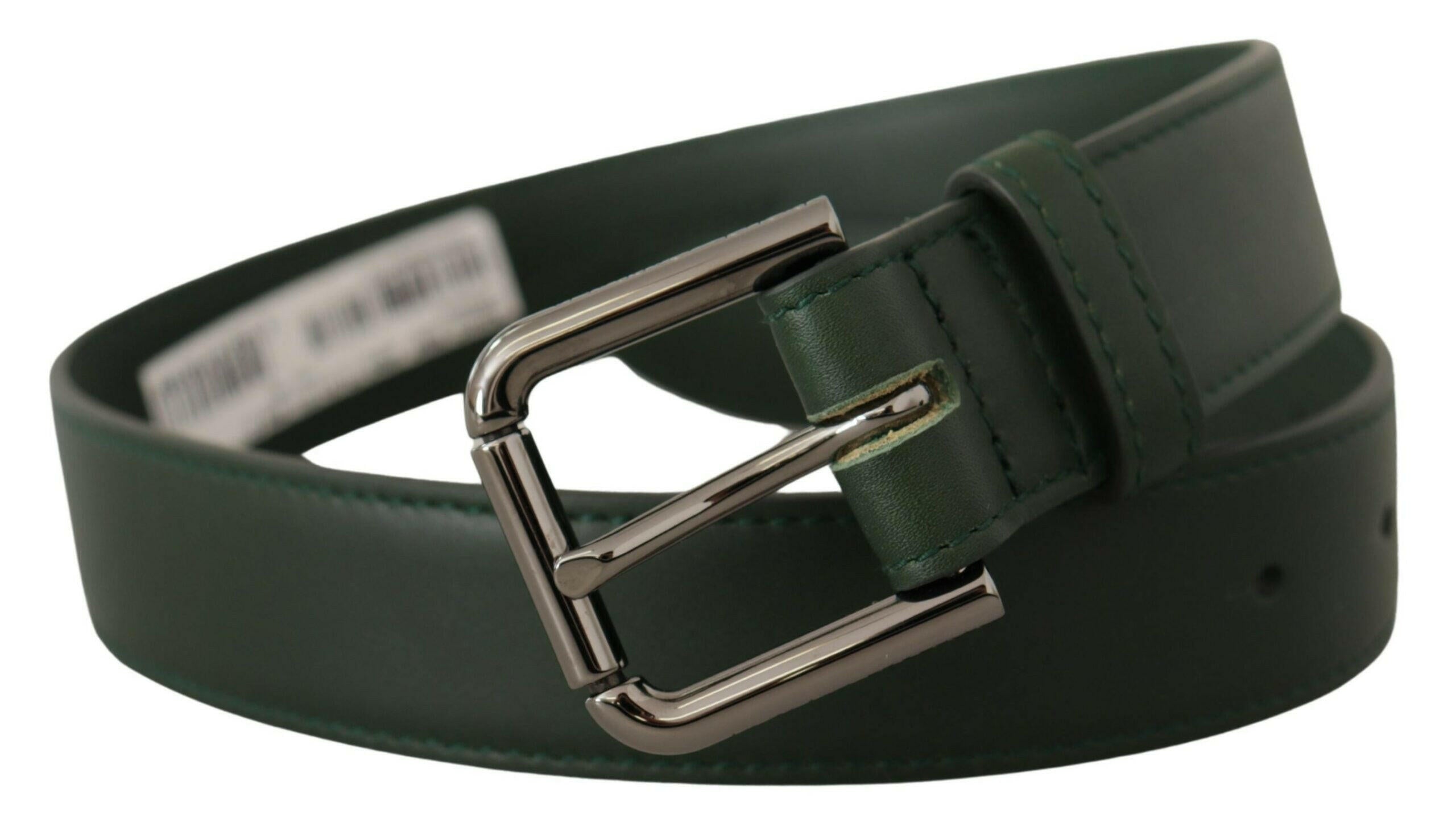 Dolce & Gabbana Army Green Leather Logo Metal Waist Buckle Belt -   -  Dolce & Gabbana. Dolce & Gabbana Army Green Leather Logo Metal Waist Buckle Belt -   -  Dolce & Gabbana.