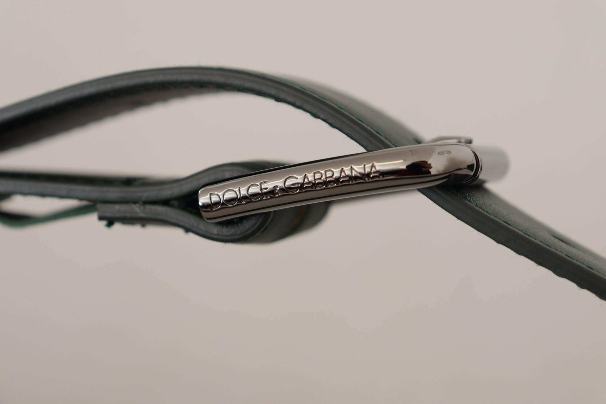 Dolce & Gabbana Army Green Leather Logo Metal Waist Buckle Belt -   -  Dolce & Gabbana. Dolce & Gabbana Army Green Leather Logo Metal Waist Buckle Belt -   -  Dolce & Gabbana.