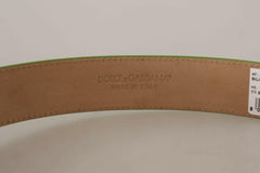 Dolce & Gabbana Green Leather Devotion Heart Micro Bag Headphones Belt -   -  Dolce & Gabbana.