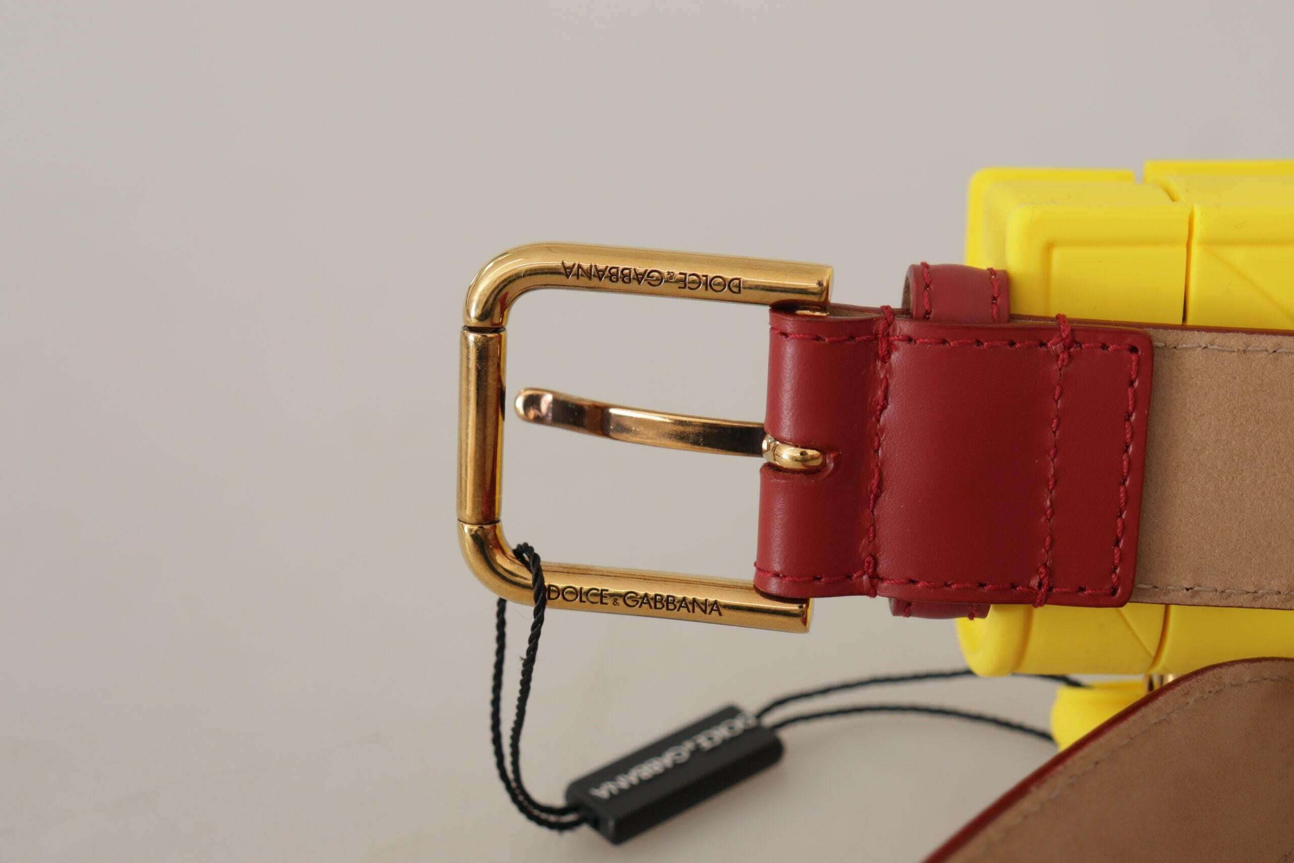 Dolce & Gabbana Red Leather Yellow DEVOTION Heart Bag Buckle Belt -   -  Dolce & Gabbana. Dolce & Gabbana Red Leather Yellow DEVOTION Heart Bag Buckle Belt -   -  Dolce & Gabbana.
