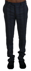 BENCIVENGA Gray Pure Wool Men Checkered Pants -   -  BENCIVENGA.