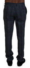 BENCIVENGA Gray Pure Wool Men Checkered Pants -   -  BENCIVENGA.