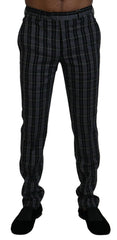 BENCIVENGA Gray Checkered Slim Fit Men Pants -   -  BENCIVENGA.
