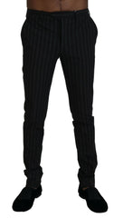 BENCIVENGA Black Stripes Viscose Dress Pants -   -  BENCIVENGA.