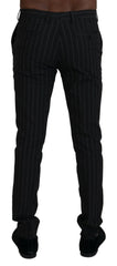 BENCIVENGA Black Stripes Viscose Dress Pants -   -  BENCIVENGA.