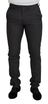BENCIVENGA Brown Stripes Slim Fit Men Pants -   -  BENCIVENGA.