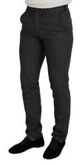 BENCIVENGA Brown Stripes Slim Fit Men Pants -   -  BENCIVENGA.