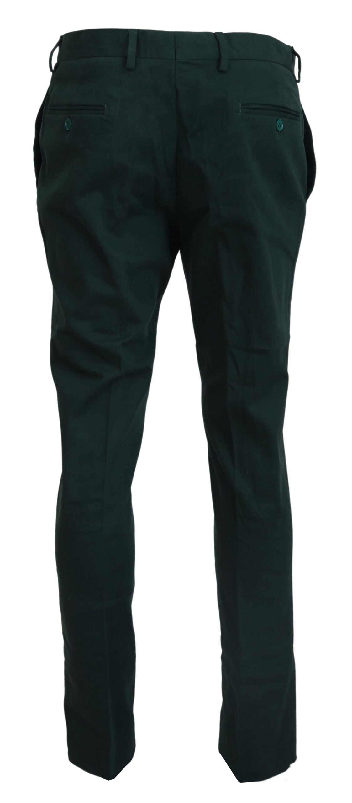 BENCIVENGA Dark Green Cotton Skinny Men Pants -   -  BENCIVENGA.