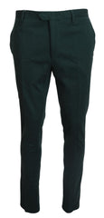 BENCIVENGA Dark Green Cotton Skinny Men Pants -   -  BENCIVENGA.
