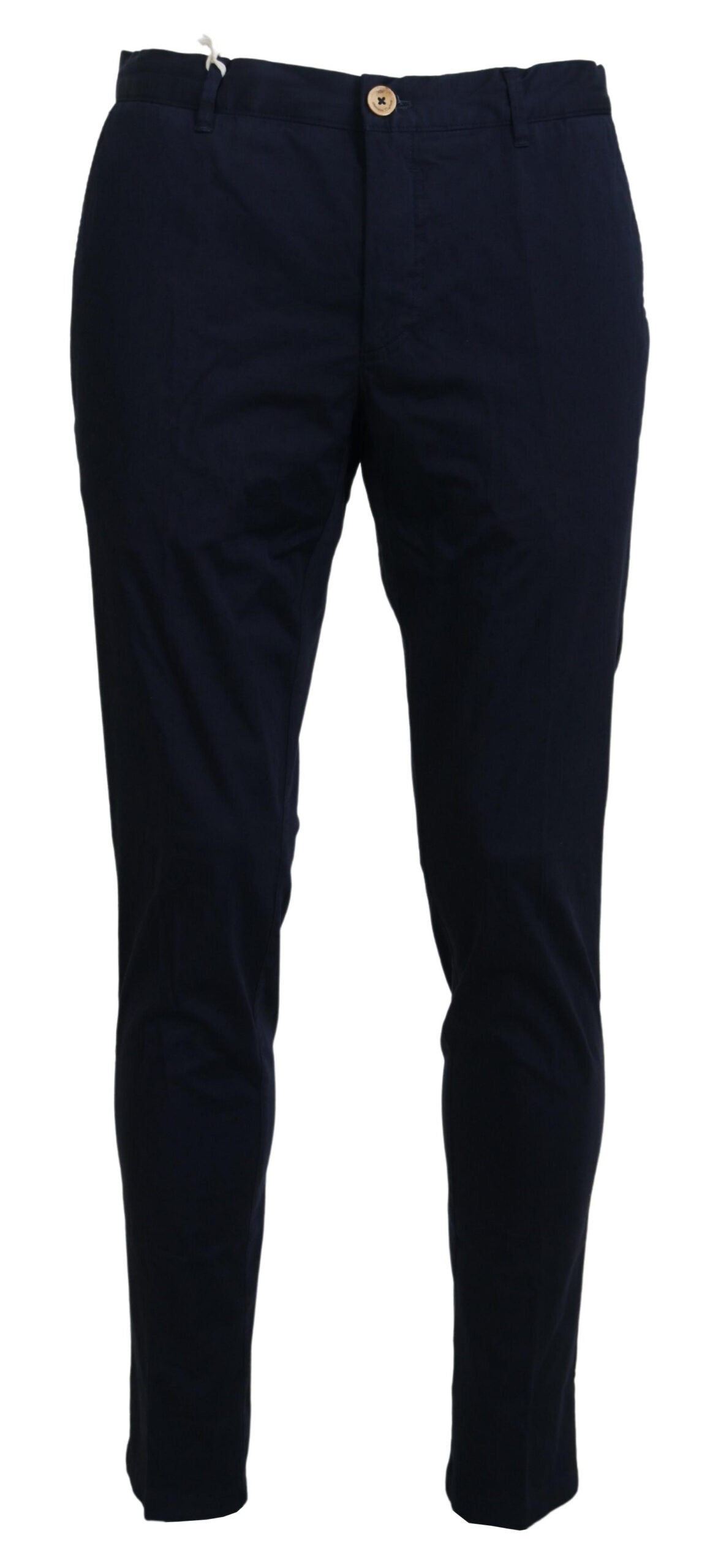 Domenico Tagliente Dark Blue Cotton Skinny Men Pants -   -  Domenico Tagliente.